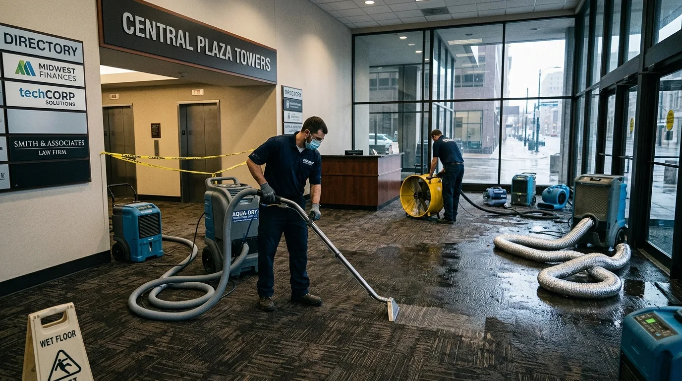 Commercial Water Damage Restoration for Pflugerville Businesses